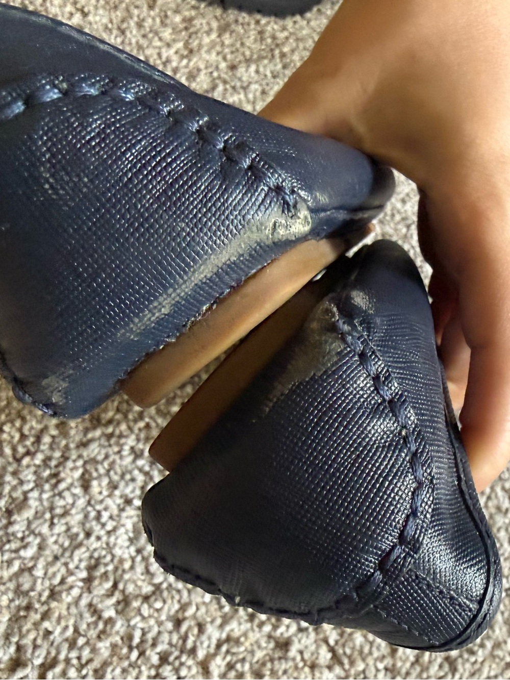 Michael Kors Fulton Moc Navy Flats - Picture 6 of 11